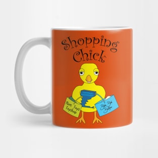 Shopping Chick Text Mug